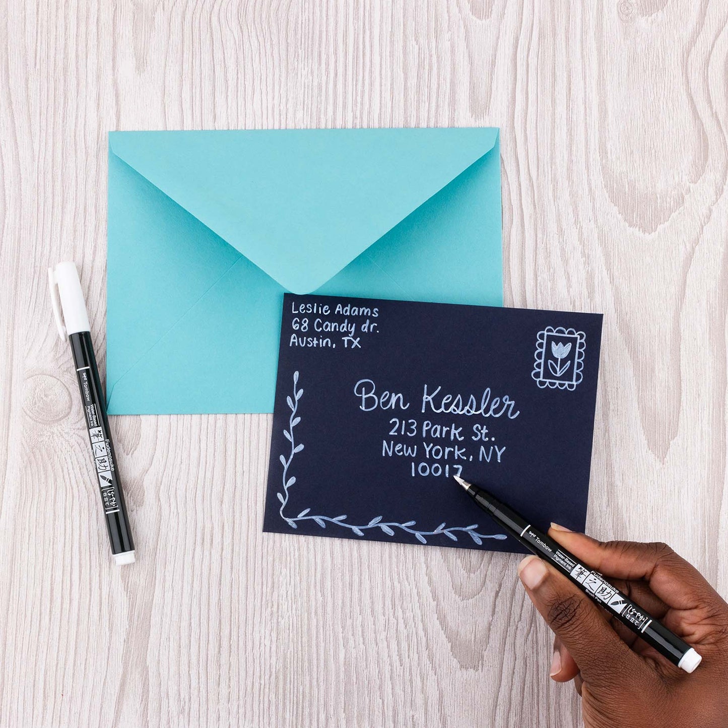 Fudenosuke Brush Pens - White - 2-Pack