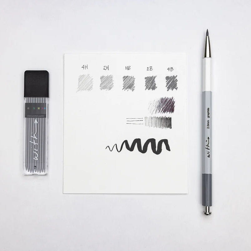 Grayscale Colored Pencil Drawing Set by With