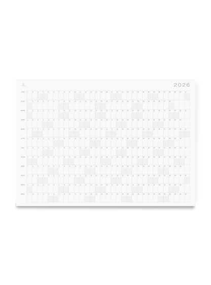 2026 Annual Planning Calendar