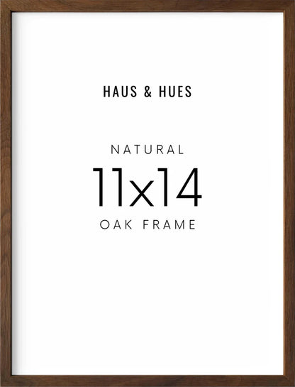 Natural Oak Frames in Walnut