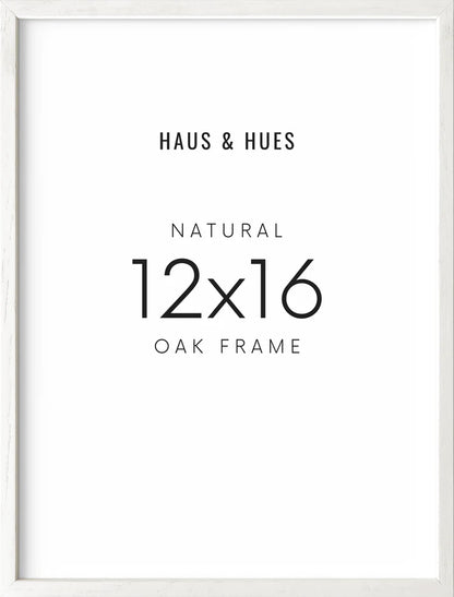 Natural Oak Frames in White