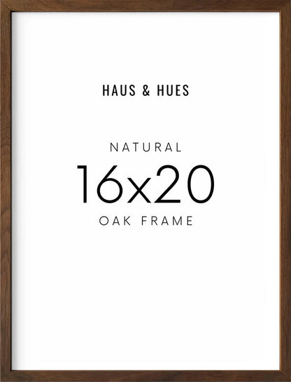 Natural Oak Frames in Walnut
