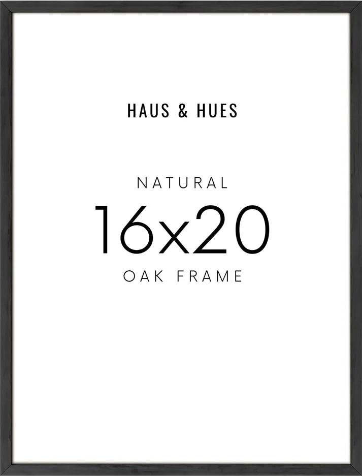 Natural Oak Frames in Black