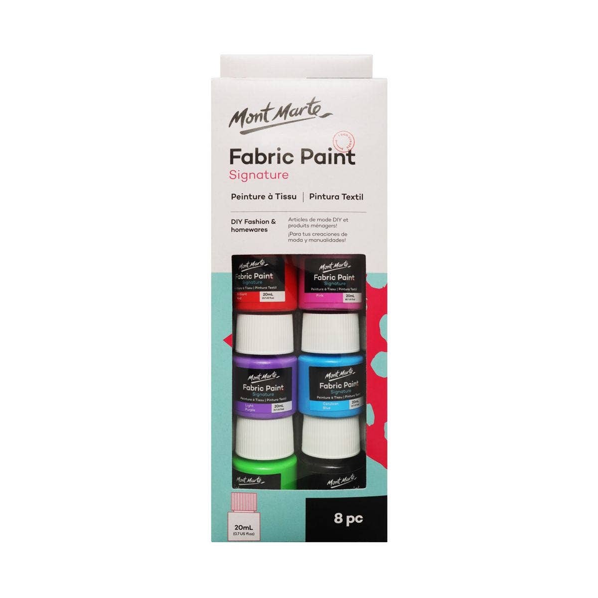 Fabric Paint Set Signature 8pc x 20ml (0.7oz)