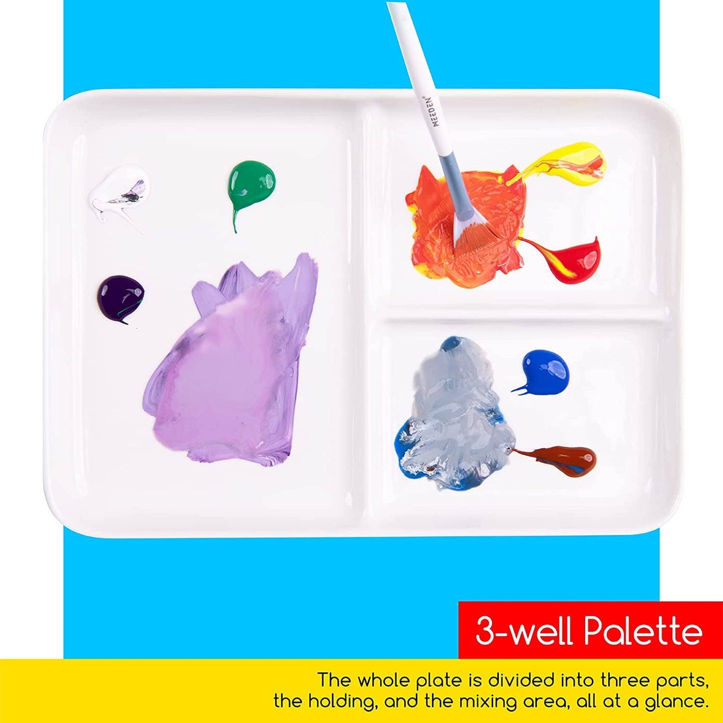 MEEDEN Ceramic Artist Paint Palette