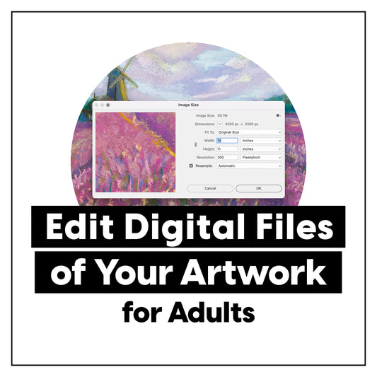 Cómo editar archivos digitales de su obra de arte • Taller de fotografía de 1 día