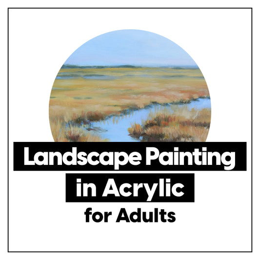 Paysage à l'acrylique • Cours de peinture de 3 semaines