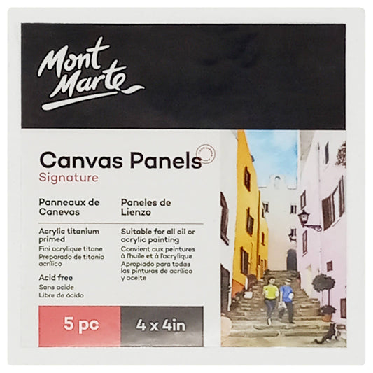 Canvas Panels Signature 4 x 4in 5pc