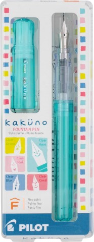 Pilot Kakuno Fountain Pen - Aqua Barrel