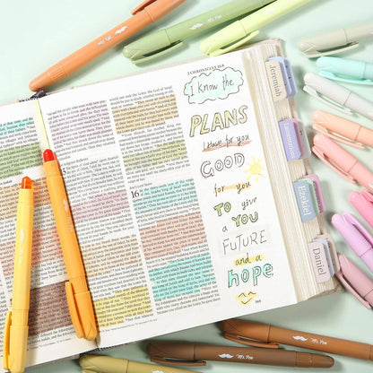 Mr. Pen Gel Highlighter Set - 16 Vibrant Pastel Colors