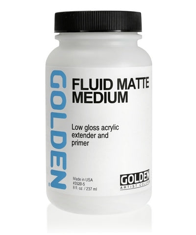 Golden Fluid Matte Medium - 8oz