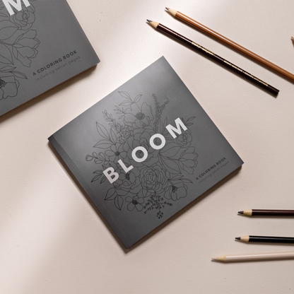 Bloom: A Mini Floral Coloring Book