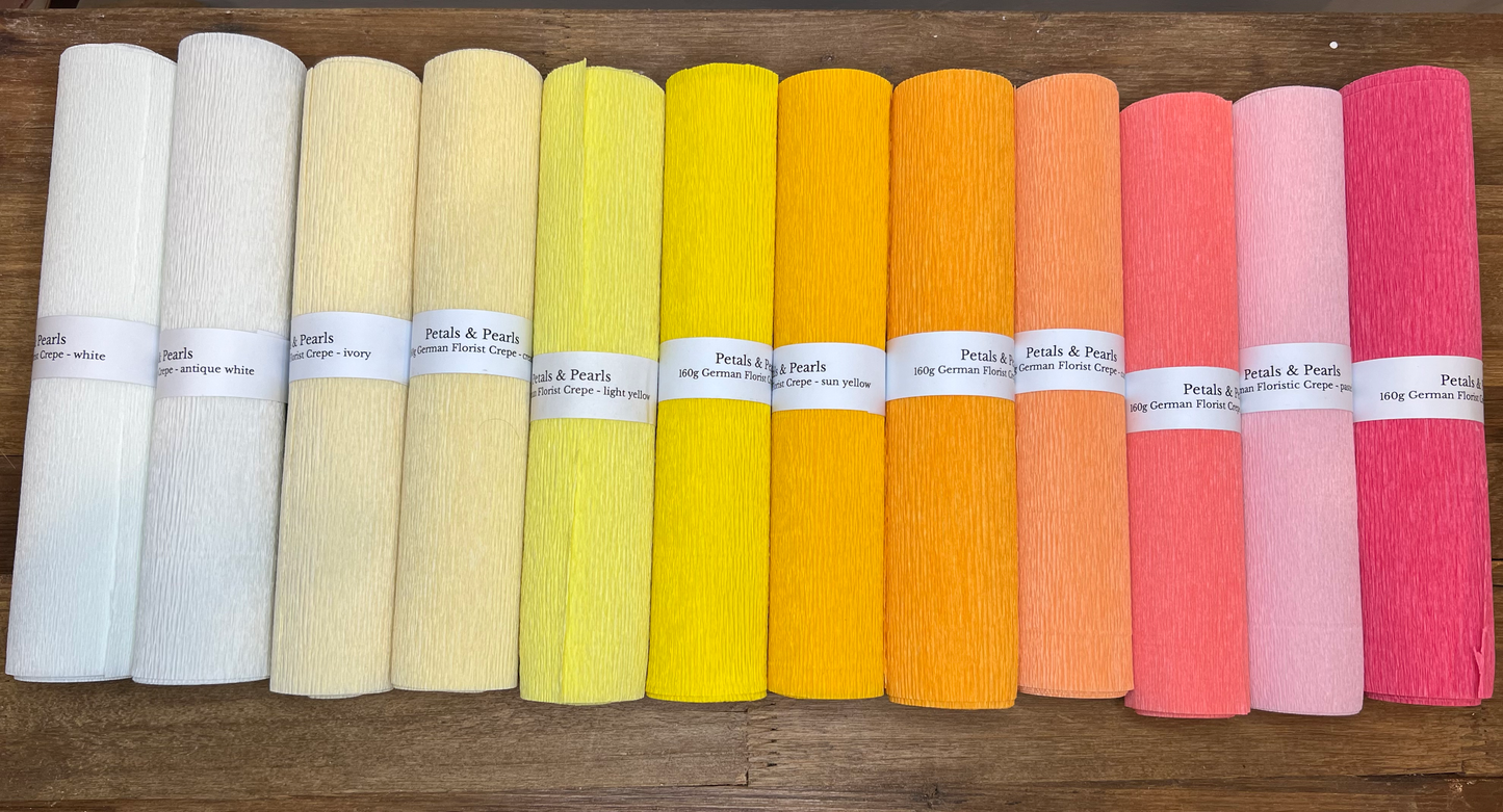 Werola 160g German Floristic Crepe - Light Colors 160g Assortment Pack