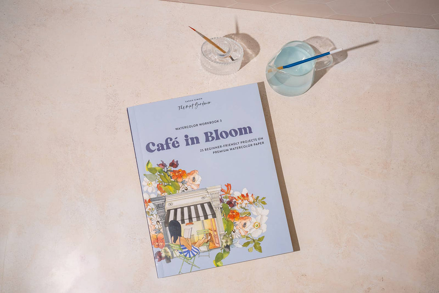 Watercolor Workbook: Café in Bloom