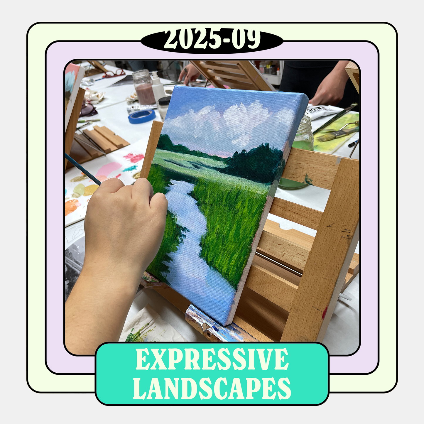 Expressive Landscapes in Acrylic Class