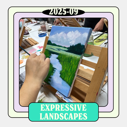 Expressive Landscapes in Acrylic Class