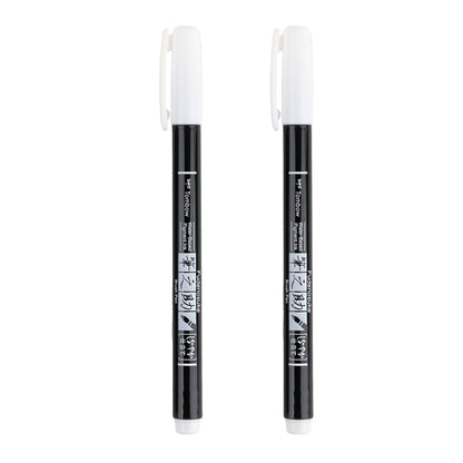 Fudenosuke Brush Pens - White - 2-Pack