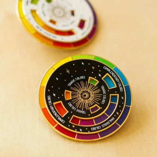 Color Wheel Enamel Pin by The Gray Muse