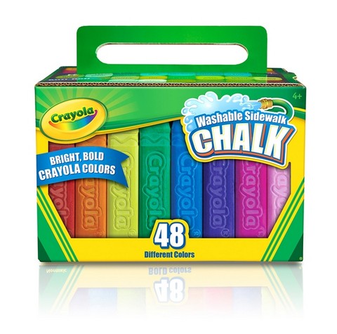 Crayola Sidewalk Chalk - Rainbow - 48/pack