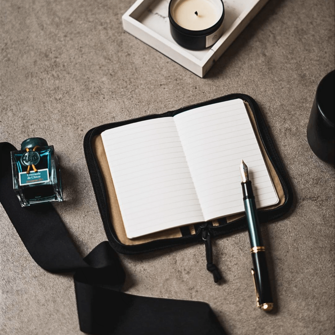 Pocket-Size Notebook with Tomoe River Paper by LOCHBY • Plain Pages