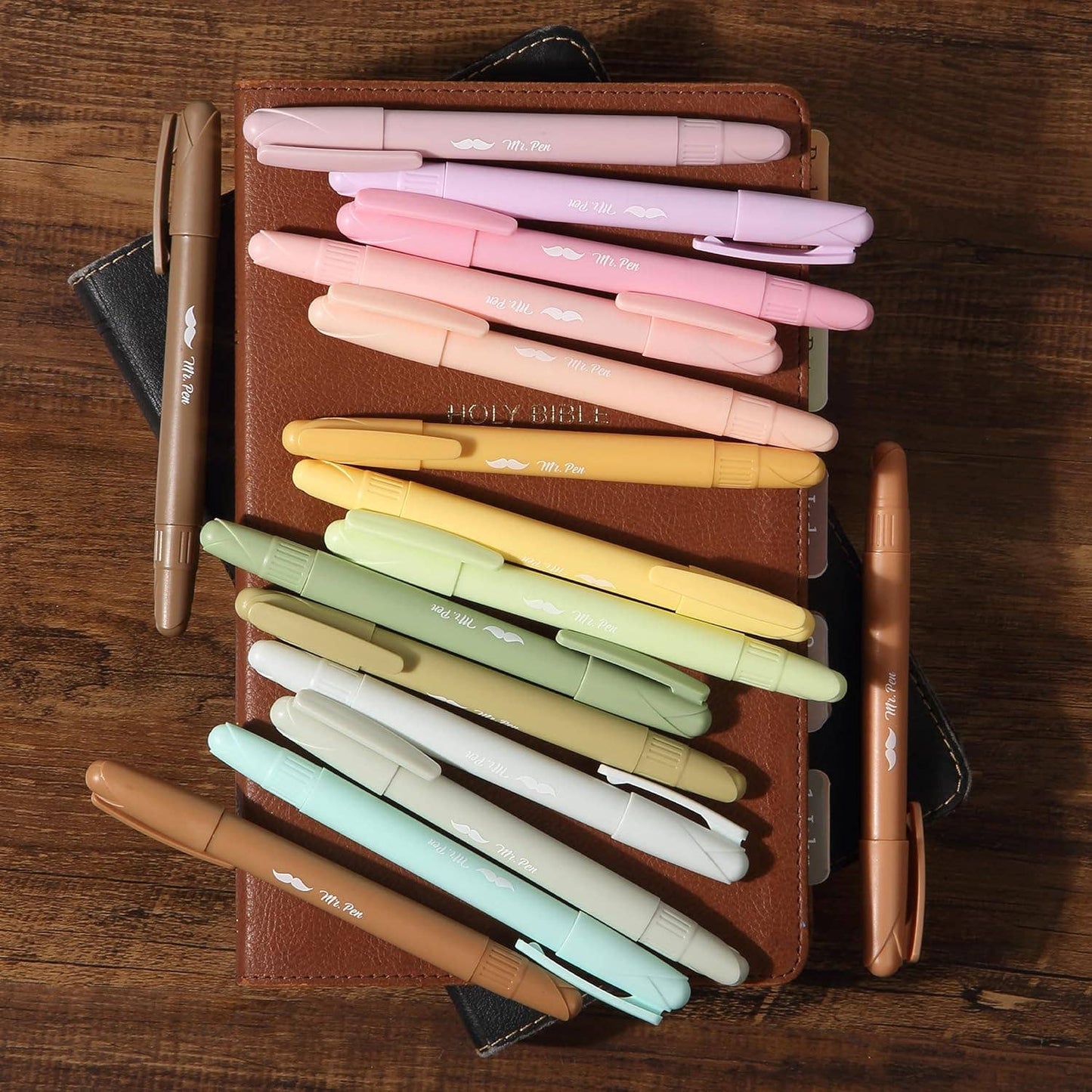 Mr. Pen Gel Highlighter Set - 16 Vibrant Pastel Colors