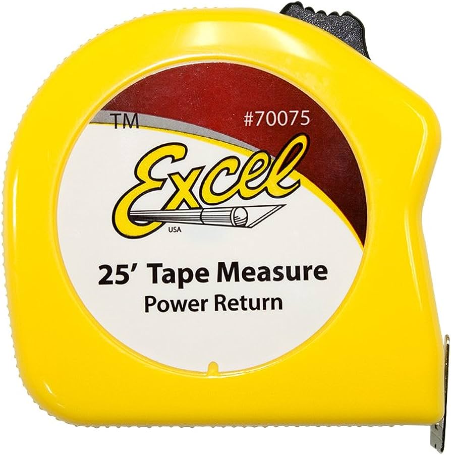 Ruban à mesurer Excel - 25 pieds