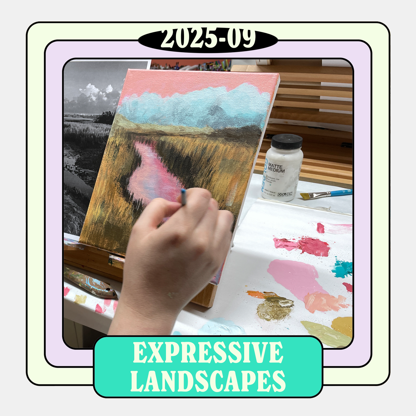 Expressive Landscapes in Acrylic Class
