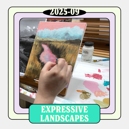 Expressive Landscapes in Acrylic Class