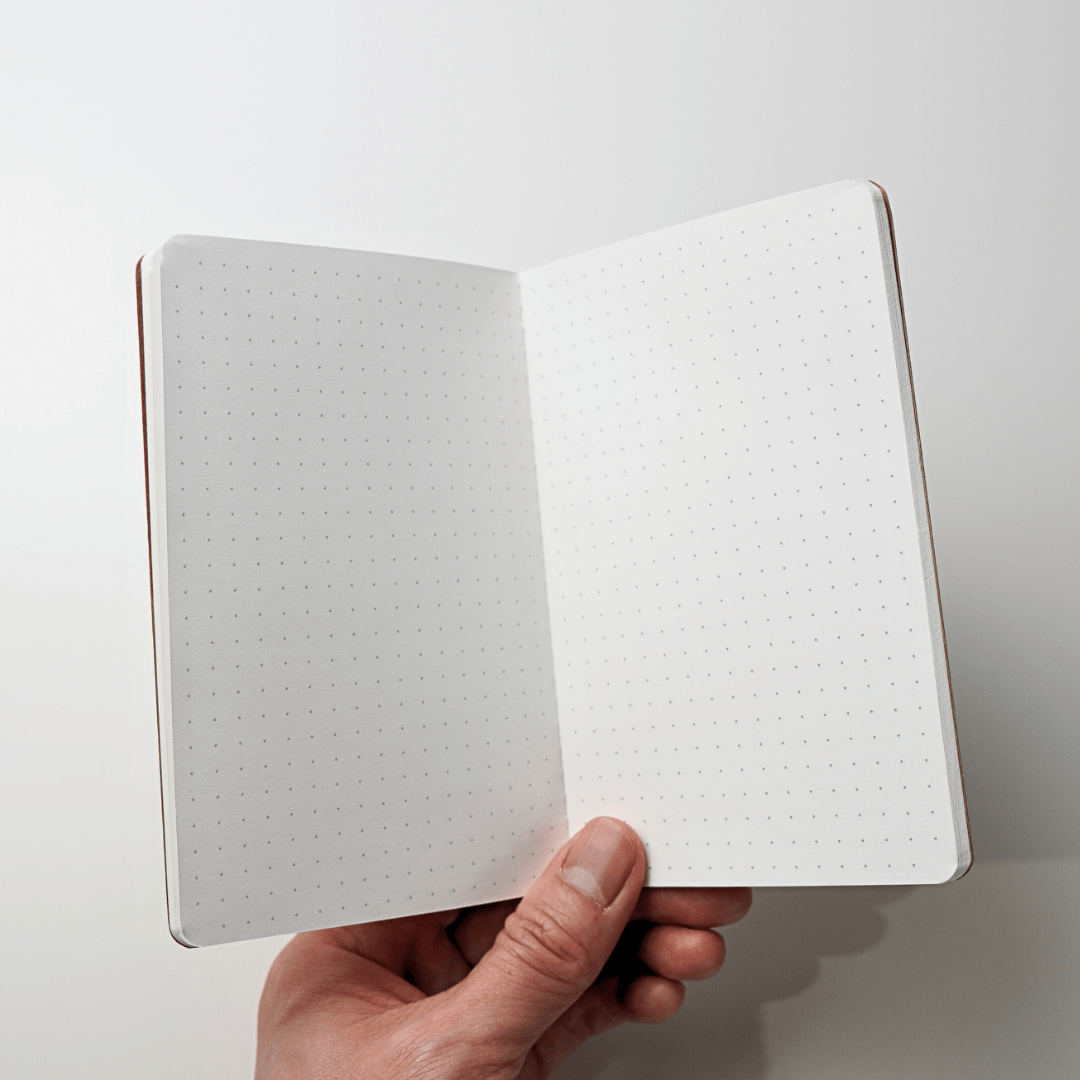 Pocket-Size Notebook with Tomoe River Paper by LOCHBY • Dot Grid Pages