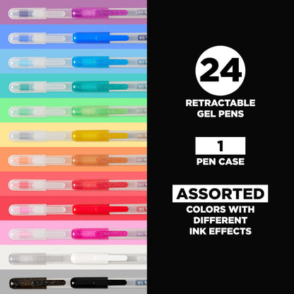 Sakura Gelly Roll Retractable 24 pc. Gel Pen Set