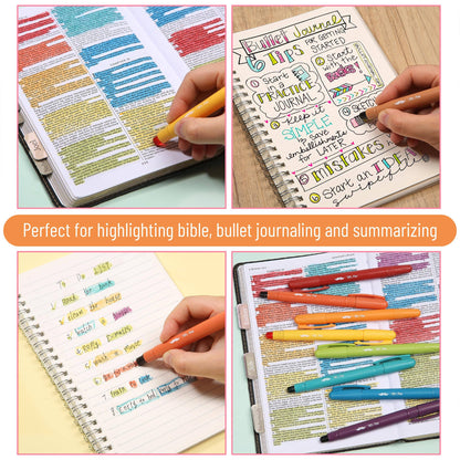 Mr Pen Gel Highlighters - 16 pieces - Bright Assorted Colors