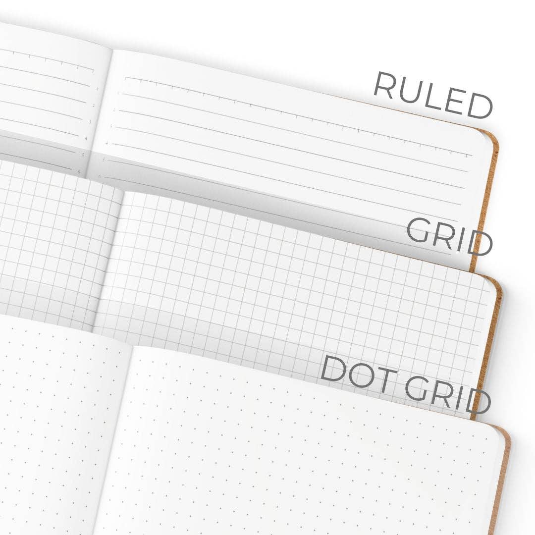 A5 Notebook with Tomoe River Paper by LOCHBY • Grid Pages