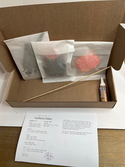 Crepe Paper Craft Kit - Gerbera Daisy