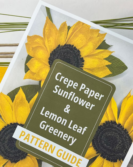 Crepe Paper Craft Kit - Sunflowers & Lemon Leaf Greenery
