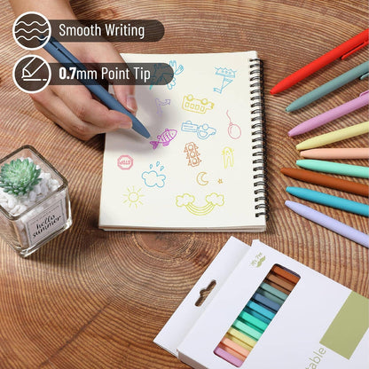 Mr. Pen 12-Pack Retractable Gel Pens with Colored Ink