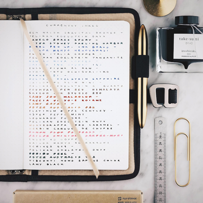 A5 Notebook with Tomoe River Paper by LOCHBY • Dot Grid Pages