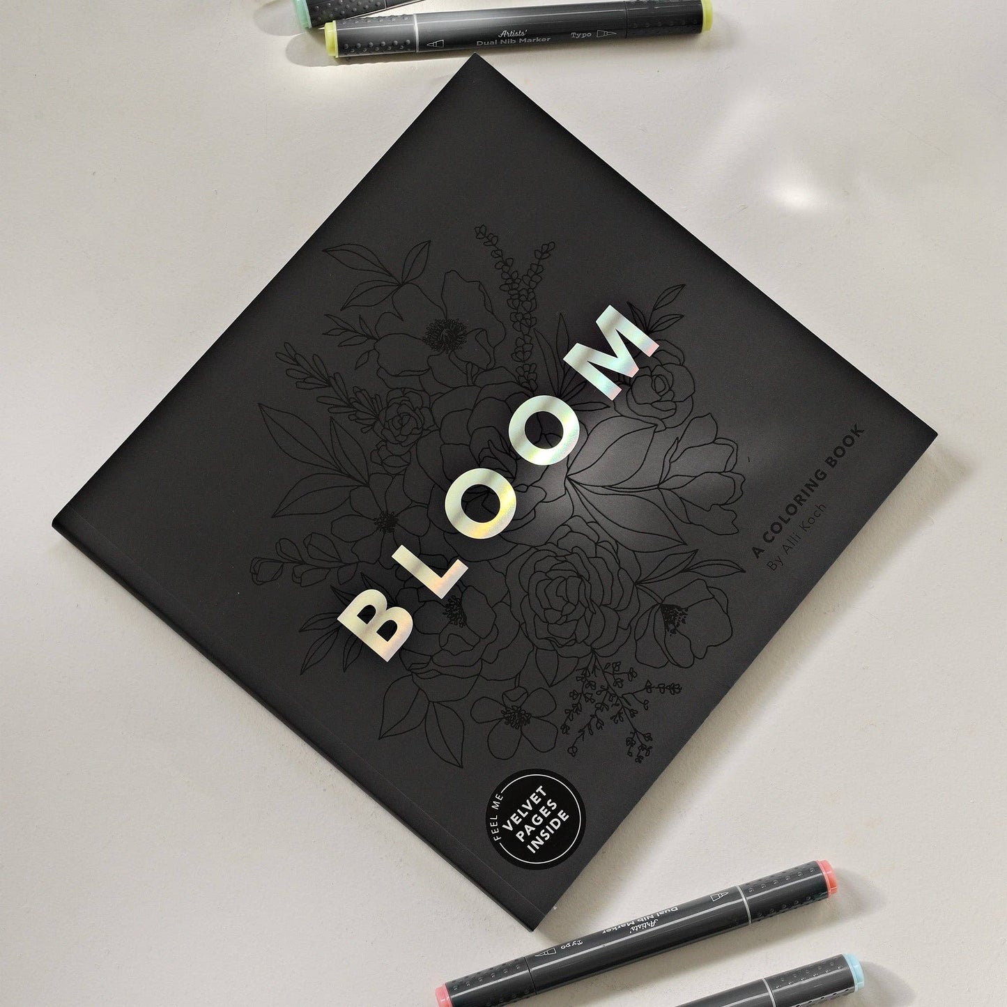 Bloom: Adult Coloring Book with Bonus Velvet Pages