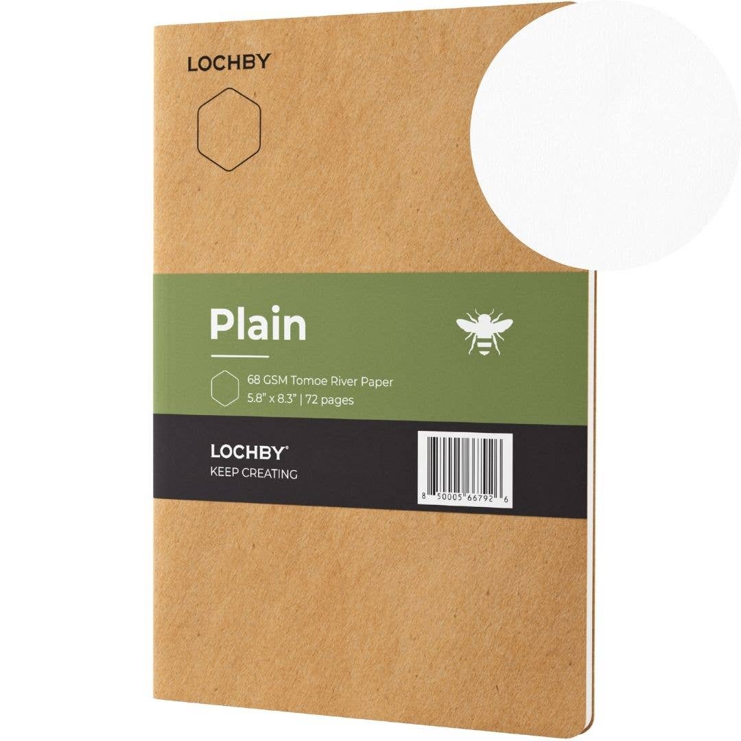 A5 Notebook with Tomoe River Paper by LOCHBY • Plain Pages