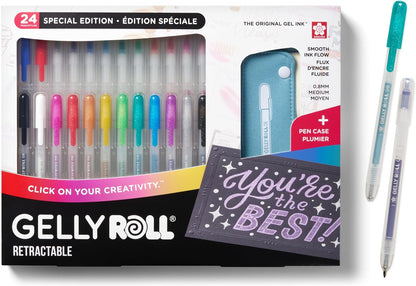 Sakura Gelly Roll Retractable 24 pc. Gel Pen Set