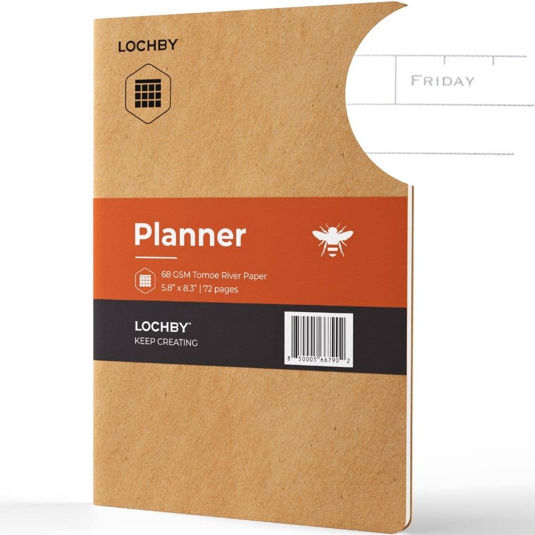 A5 Notebook with Tomoe River Paper by LOCHBY • Planner Pages (6-Month)