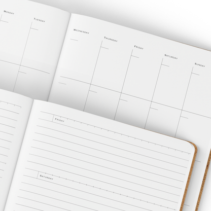 A5 Notebook with Tomoe River Paper by LOCHBY • Planner Pages (6-Month)