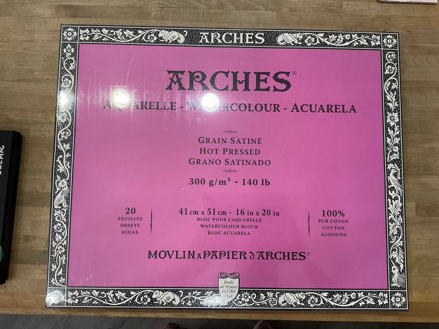 Bloc aquarelle Arches Aquarelle - Presse à chaud - 300 g/m²
