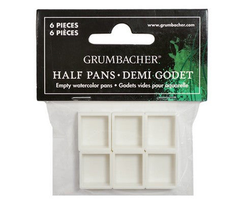 Grumbacher Empty Half Pans for Watercolors