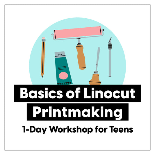 Beginner Basics of Linocut Printmaking • 1-Day Workshop for Teens