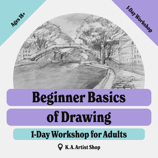 Beginner Basics of Drawing • 1-Day Workshop for Adults