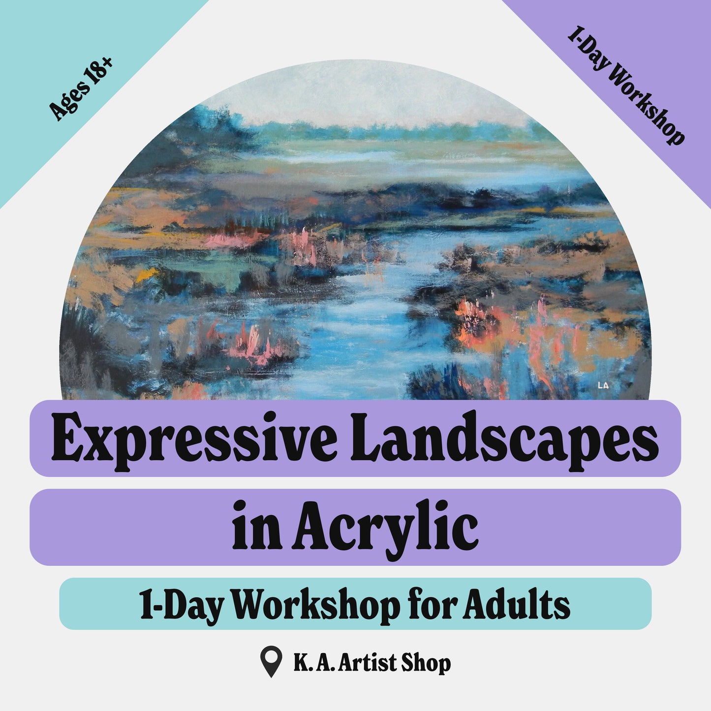 Expressive Landscapes in Acrylic • 1-Day Workshop for Adults