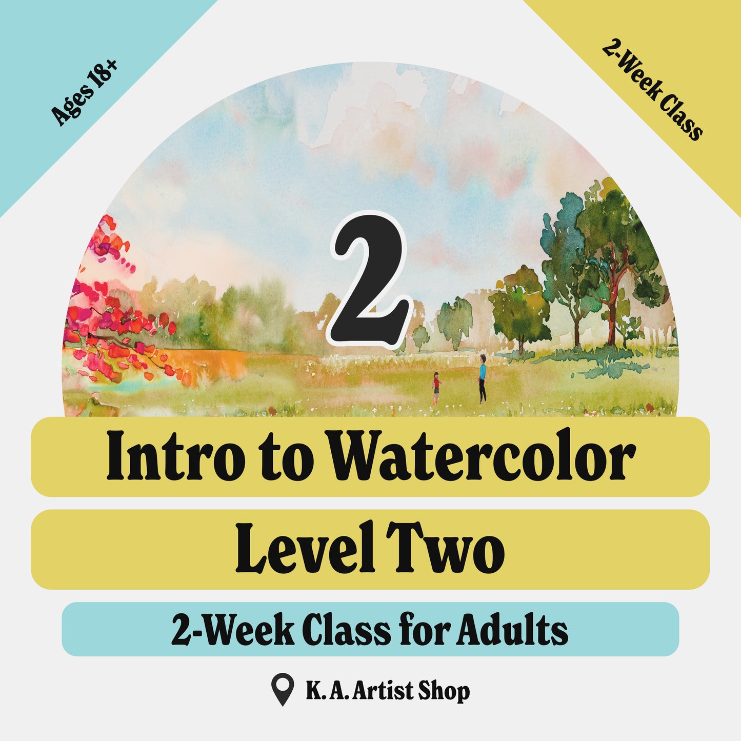 Introducción a la acuarela • Clase de pintura de 3 semanas