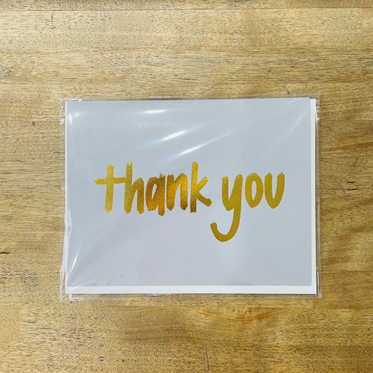 "Thank You" Gold Foil Card by Modern Legacy Paper Company