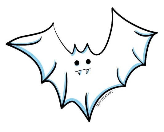"Ghost Bat” Sticker by Will Eskridge