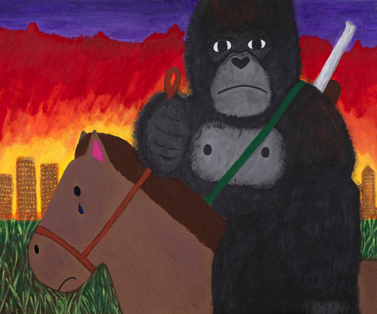Archival Art Print of "A Gorilla out of Spite" by Jeremy Long